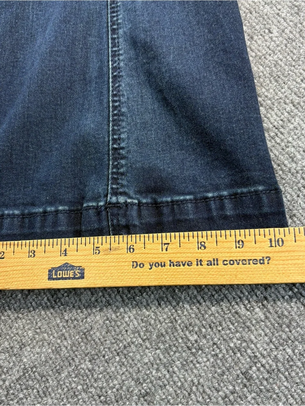 Rock & Roll Denim Woman's Jeans Size 26/34 Flare Bell Bottom Mid Rise Dark Wash